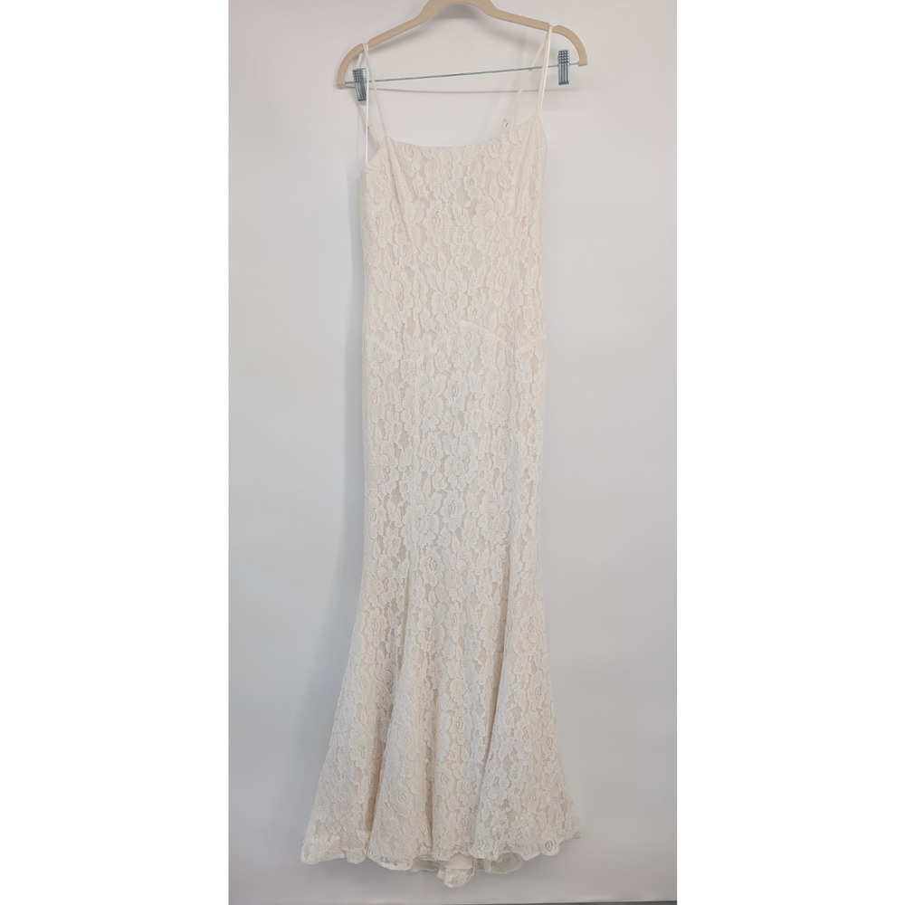 NWT Reformation Fae Lace Maxi Dress Wedding Gown Size 4 Ivory #9G603 - Picture 2 of 14